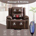 Electric Lift Recliner Chair with Massage & Heat