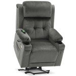 MCombo Large Dual Motor Lift Recliner Chair with Heat