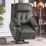 MCombo Large Dual Motor Lift Recliner Chair with Heat