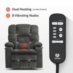 MCombo Dual Motor Recliner Chair with Massage & Heat