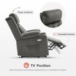MCombo Large Dual Motor Lift Recliner Chair with Heat