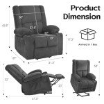 STARY Power Lift Recliner with Massage & Heat