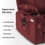 MCombo Petite Power Lift Recliner Chair with Massage
