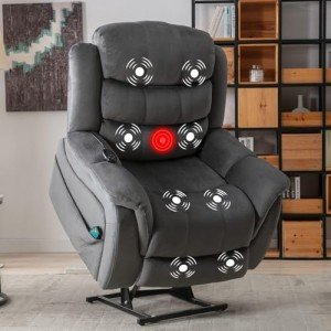 CANMOV Dual Motor Lift Recliner Chair with Massage