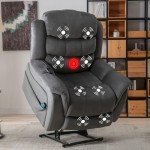 CANMOV Dual Motor Lift Recliner Chair with Massage