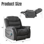 CANMOV Dual Motor Lift Recliner Chair with Massage