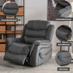 CANMOV Dual Motor Lift Recliner Chair with Massage