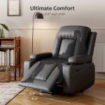 Oversized Power Lift Recliner Chair with Massage