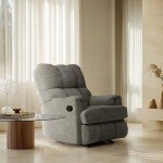 Comfortable Chenille Recliner Chair with Lift功能
