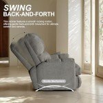 Comfortable Chenille Recliner Chair with Lift功能