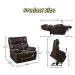 Electric Lift Recliner Chair with Massage & Heat