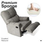 Comfortable Chenille Recliner Chair with Lift功能