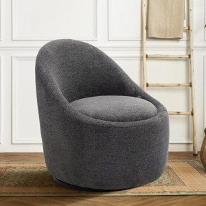 Modern 360° Swivel Accent Chair with Storage