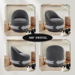 Modern 360° Swivel Accent Chair with Storage