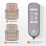 MCombo Small Power Lift Recliner with Massage and Heat