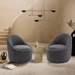 Modern 360° Swivel Accent Chair with Storage