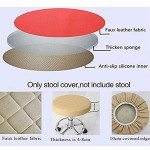 Waterproof Round Barstool Lift Chair Cover (Black)