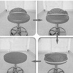 Waterproof Round Barstool Lift Chair Cover (Black)