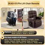 5 Pin Lift Chair Remote for Gold & Ultra Comfort