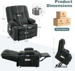 Oversized Dual Motor Lift Chair with Massage & Heat