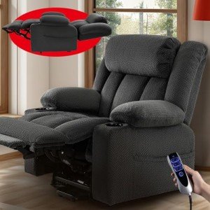 Large Power Lift Chair with Heat & Massage