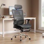 Ergonomic Lift Chair with Adjustable Footrest & Support