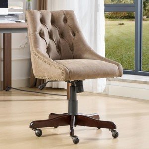 Retro Faux Leather Lift Chair with Swivel Recline