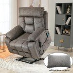 Oversized Power Lift Recliner with Heat & Massage