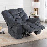 Oversized Electric Recliner Chair with Massage and Heat