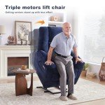 Triple Motor Power Lift Recliner Chair with Massage