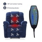 Triple Motor Power Lift Recliner Chair with Massage