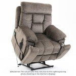 Oversized Power Lift Recliner with Heat & Massage