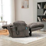Oversized Power Lift Recliner with Heat & Massage