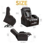 Trustyue Power Lift Recliner Chair with Heat & Massage