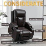 Trustyue Power Lift Recliner Chair with Heat & Massage
