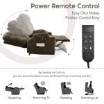 ABCASA Large Dual Motor Lay Flat Lift Recliner