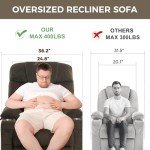 ABCASA Large Dual Motor Lay Flat Lift Recliner