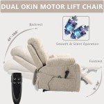 Dual Motor Power Lift Chair with Massage & Heat