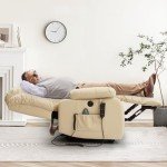Dual Motor Power Lift Recliner with Massage & Heat