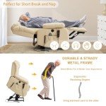 Dual Motor Power Lift Recliner with Massage & Heat