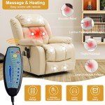 Dual Motor Power Lift Recliner with Massage & Heat