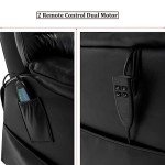 JULYFOX Heavy Duty Lift Chair with Massage & Heat