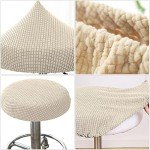 FAVOMOTO Round Stool Cover for Outdoor Chairs