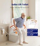Electric Toilet Seat Lift with Handles for Elderly