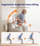 Electric Toilet Seat Lift with Handles for Elderly