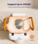 Electric Toilet Seat Lift with Handles for Elderly