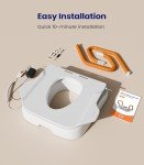 Electric Toilet Seat Lift with Handles for Elderly