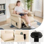 Dual Motor Lift Recliner Chair with Heat & Massage
