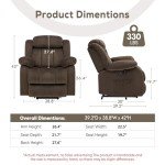 ABCASA Heated Lift Recliners for Elderly - Set of 2
