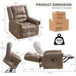 SENYUN Dual Motor Lift Recliner Chair with Heat